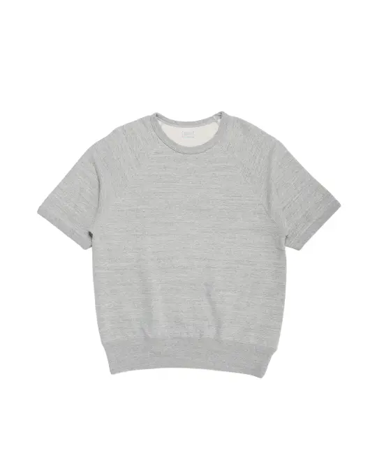 The Real McCoy’s MC24120 9 Oz. Loopwheel S/S Sweatshirt Gray