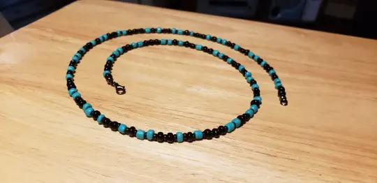 Blue Beaded Necklace