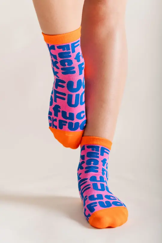 BLUE F*CK SOCKS
