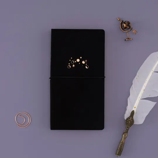 Tsuki ‘Moonlit Whisper’ Limited Edition Luxury Travel Notebook  ☾