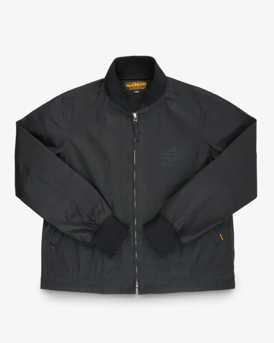 7oz Rubber Wax Coated Windbreaker - Black
