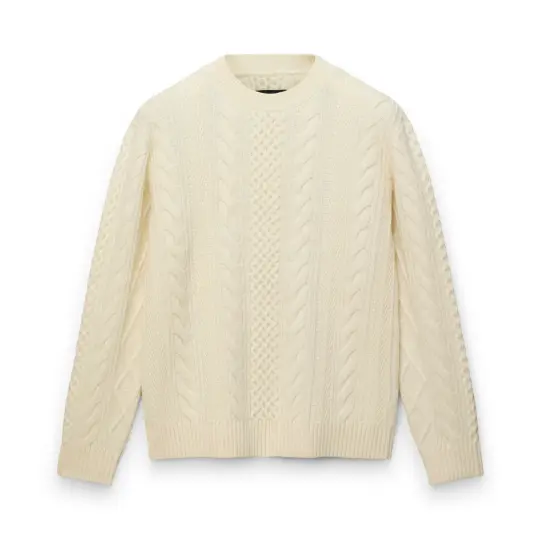 Cable Knit Meridian Crewneck