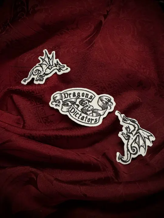 'Dragons not Dictators' sticker pack