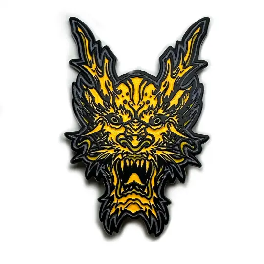 “Golden Dragon” Enamel Pin by Sierra Colt