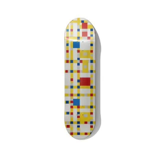 Mondrian Broadway Boogie Woogie Skateboard Art
