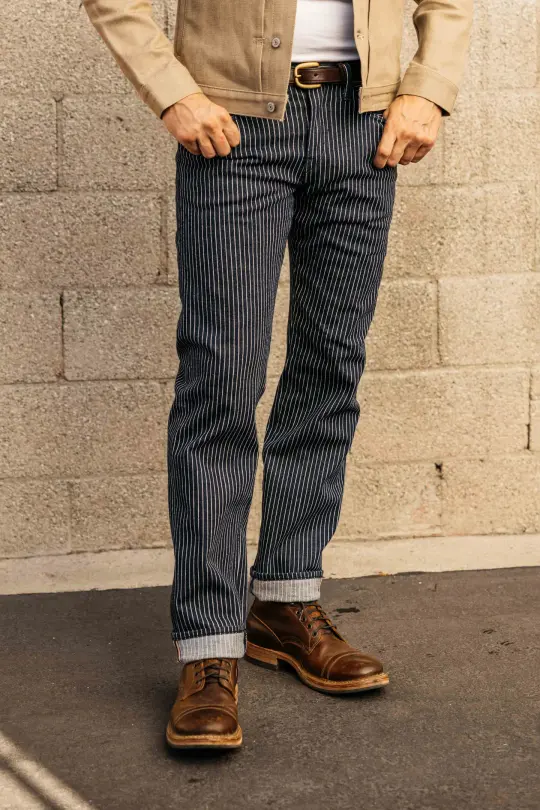 The Hammer Straight - Indigo Stripe Rinse 14oz Selvedge