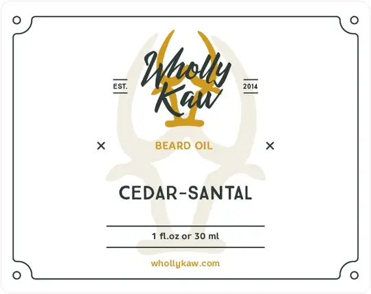 Cedar-Santal Beard Oil, Argan + Jojoba