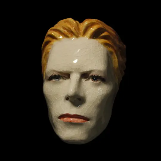 'The Thin White Duke' Painted Ceramic Mask Sculpture (Pre-Order)