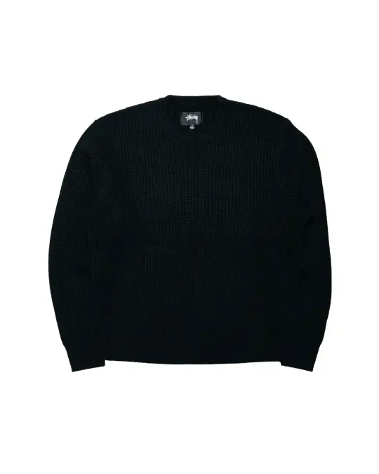 Stüssy Waffle Cashmere Sweater Black
