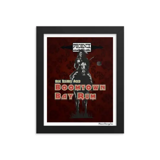Boomtown Bay Rum "The Brave" Framed Print