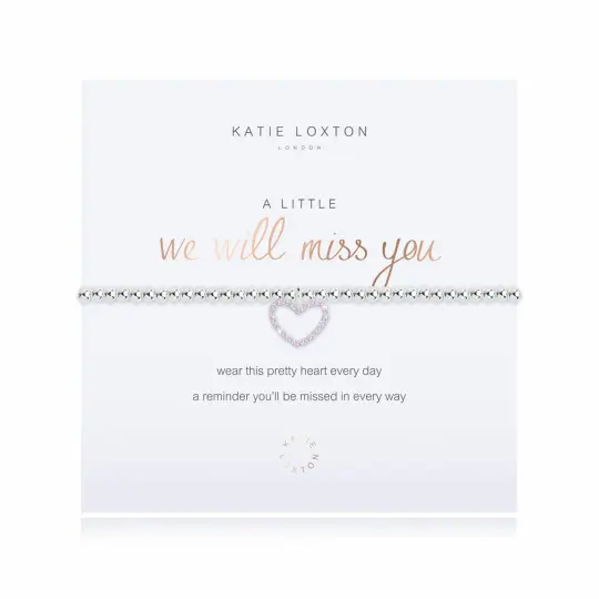 A LITTLE WE WILL MISS YOU BRACELET