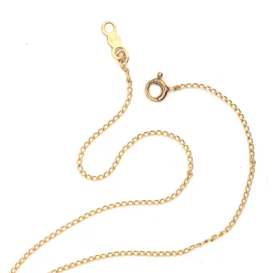 14k gold curb chain