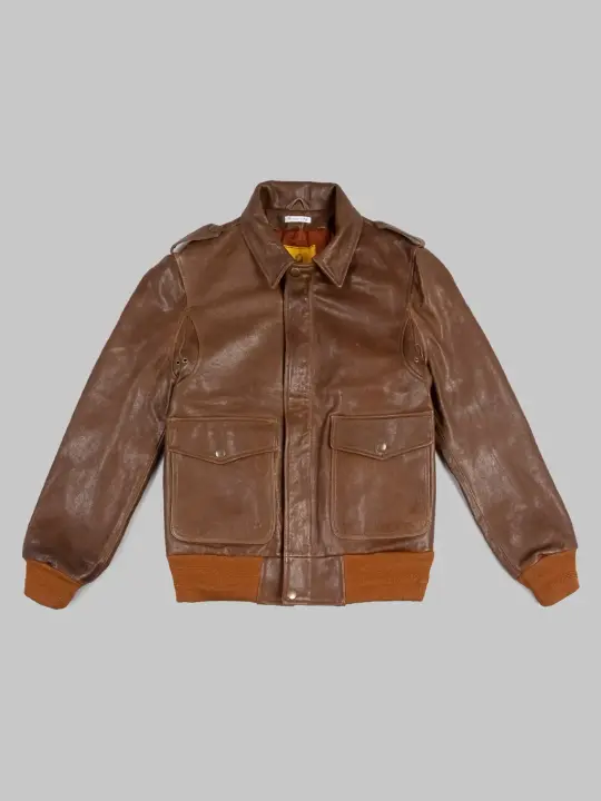 Shangri-La Heritage "Don Gentile" A-2 Seal Brown Flight Jacket