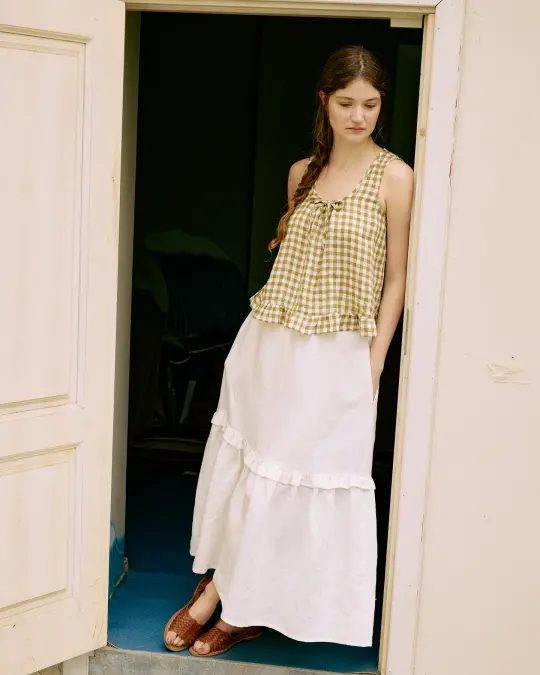 WILLOW maxi linen skirt