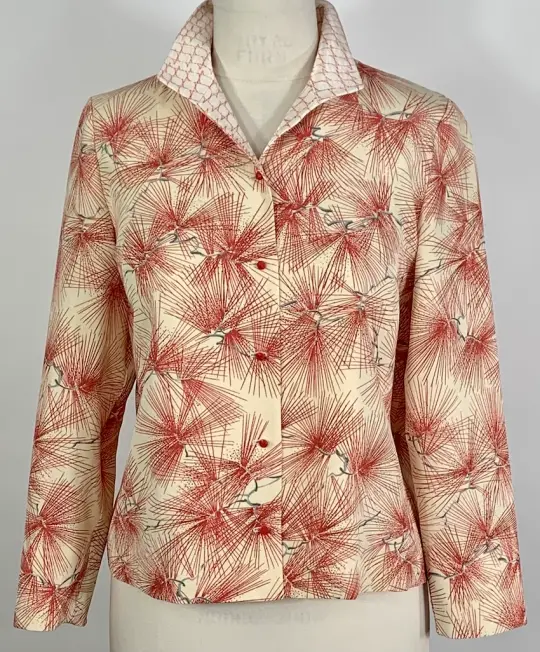 Red and Cream Pines Hitoe