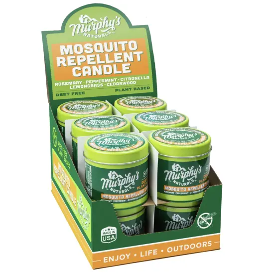 Mosquito Repellent Candle in Table Top Display