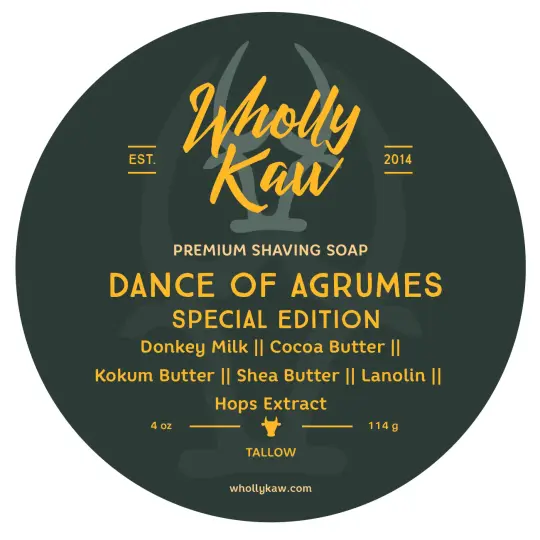 Dance of Agrumes Shaving Soap, Tallow + Vegan