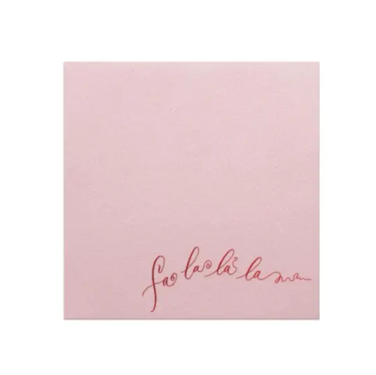 Cherry on Pink Falala Christmas Foil Printed Elegance Cocktail Napkins, set of 20