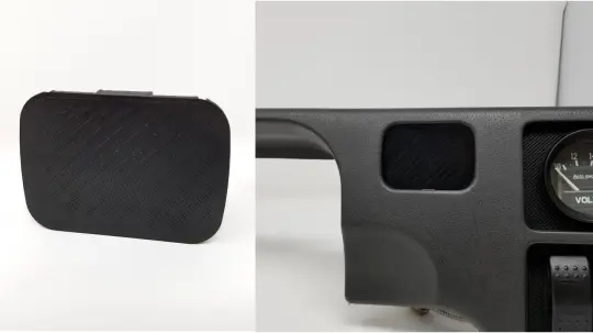92-95 Honda Civic (all) Dashboard Defroster Switch Delete Panel plate trim cover