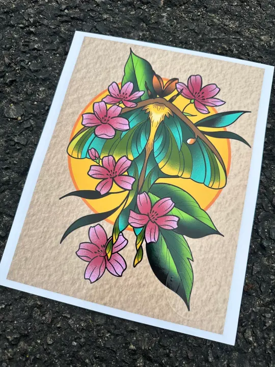 Luna Moth print (8x10)
