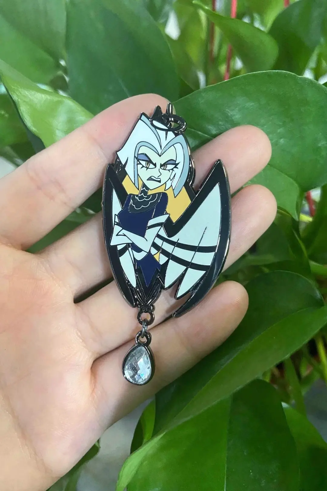 Lute Portrait Enamel Pin | Hazbin Hotel Fanart