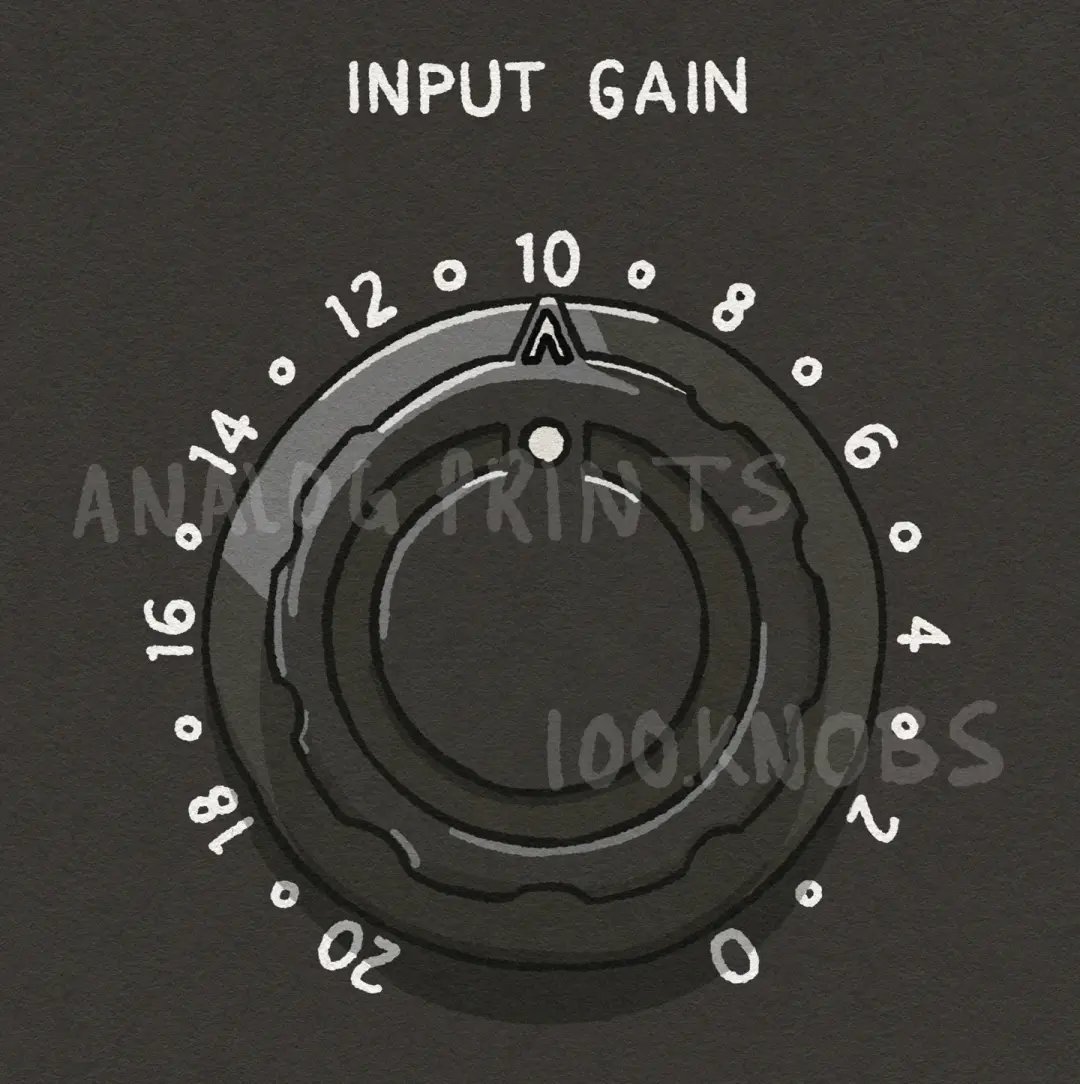 #100knobs  014/100 FC 660/670 Input Gain Control POSTER