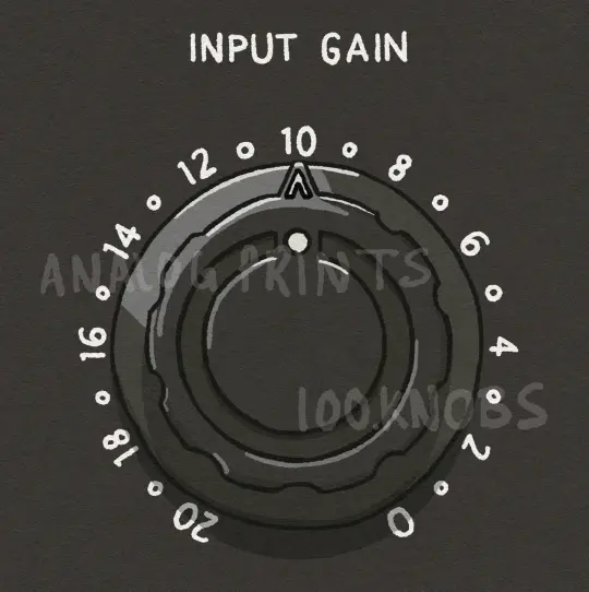 #100knobs  014/100 FC 660/670 Input Gain Control POSTER