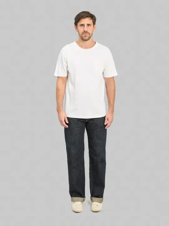 ONI Denim 200-GC15 15oz Greencast Denim Wide Straight Jeans