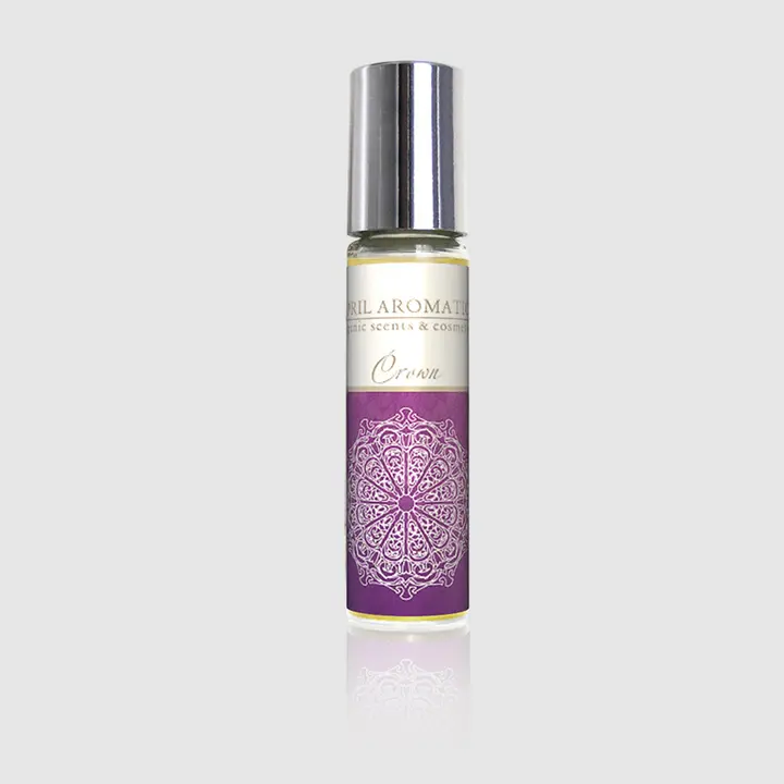 Crown Chakra Oil — botanical chakra oils with gemstones for energy centers by April Aromatics, 10 ml