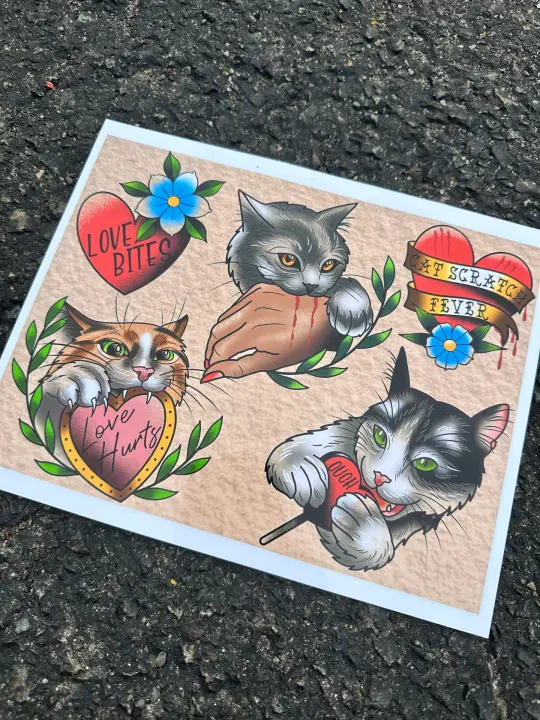 Cat flashsheet (8x10)