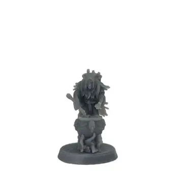 The Elderwood Hag: Cauldron Witch RPG Miniature (32mm)