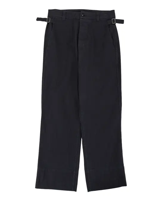 MHL Waist Tab Chino Indigo Twill Indigo