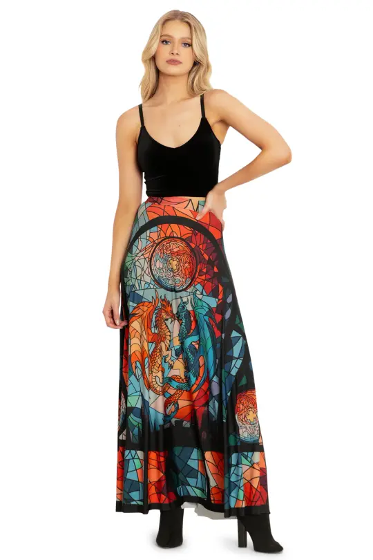 Glass Dragon Maxi Skirt