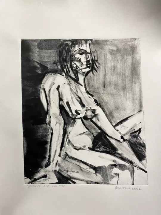 "Sorrows and solitude" Monotype
