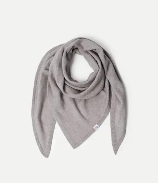 Medium Size Merino-Cashmere-Silk Triangle Scarf