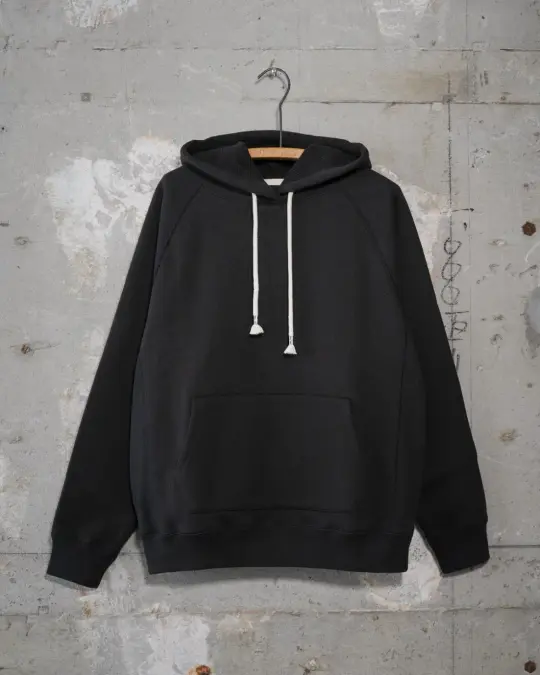 Pullover Hoodie - Double Heavyweight French Terry - Sumi Black