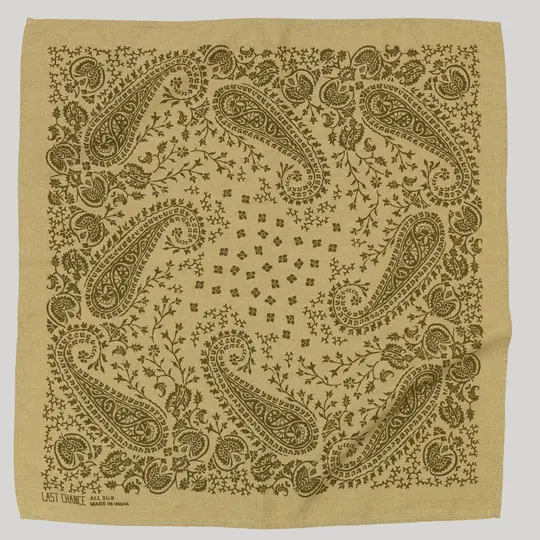 Natural Dye Silk Bandana | Chebula