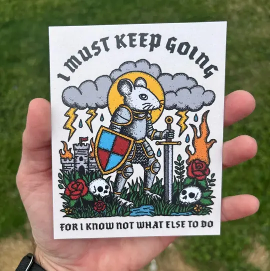 I must keep going print.  *3 sizes available*