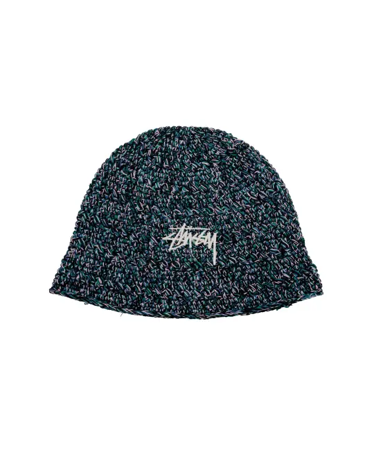 Stüssy Hemp Stock Knit Bucket Hat Multi Navy