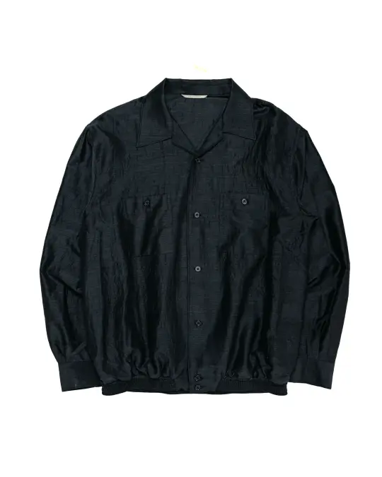 Old Joe Gathered Waist Marlboro Shirts Long Sleeve Onyx