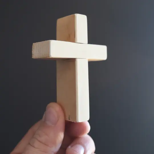 White Piano Key Crosses