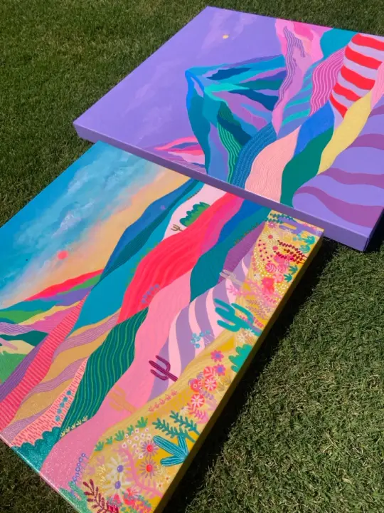Original Artwork - Connecting Dreams 61 X 51cms
