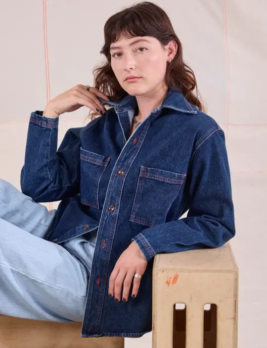 Denim Overshirt - Dark Wash