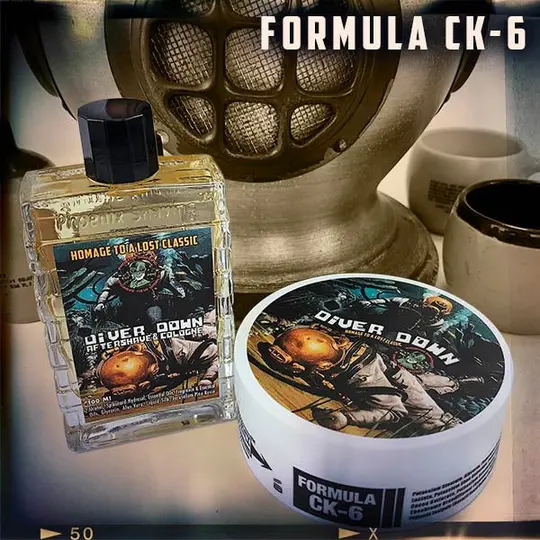 Diver Down Artisan Shaving Soap & Aftershave Bundle Deal | Ultra Premium CK-6 Formula | Homage to the Original Seaforth Spiced!