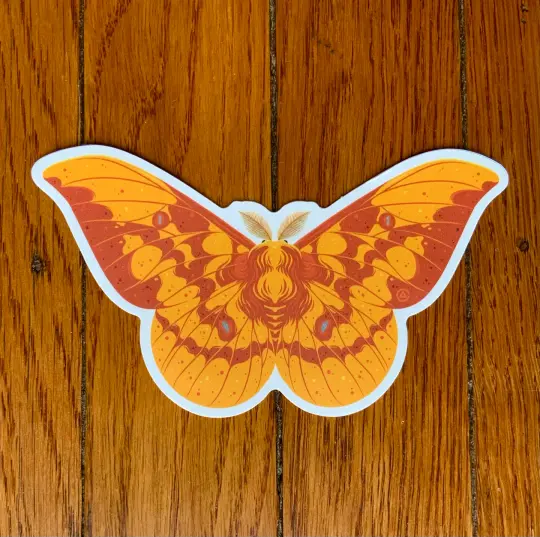 Imperial Moth 5" Decal