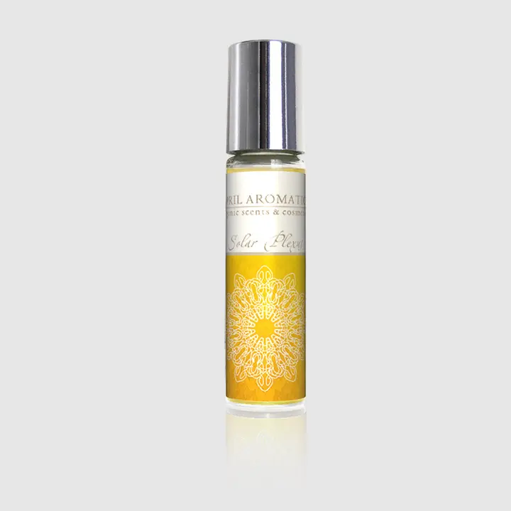 Solar Plexus Chakra Oil — botanical chakra oils with gemstones for energy centers by April Aromatics, 10 ml