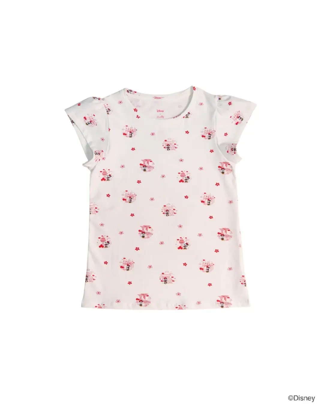 Ladies Flutter Tee - Minnie's Little Red Dot