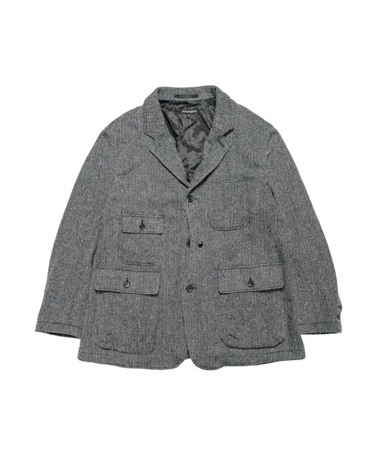 Engineered Garments Upland Jacket Grey Poly Wool Herringbone