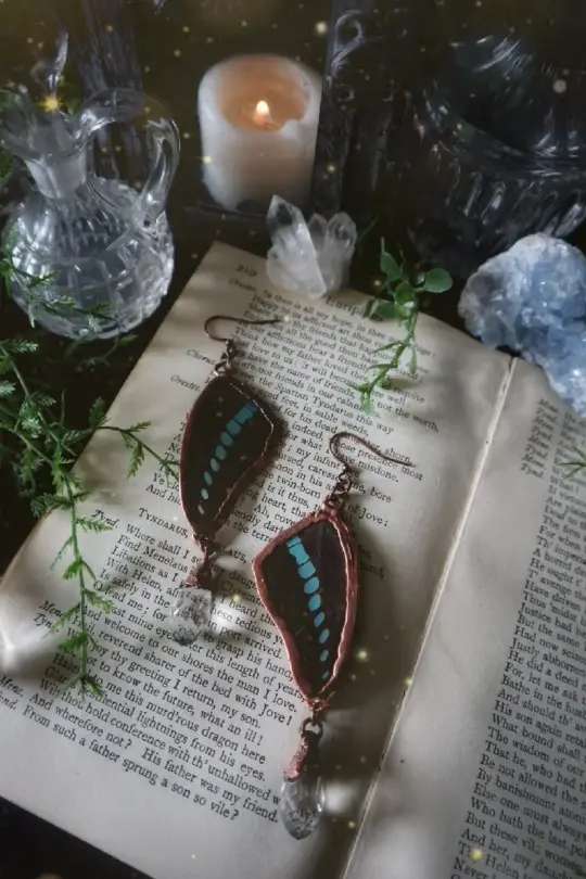 Midwinter Faerie Dew Drop Earrings