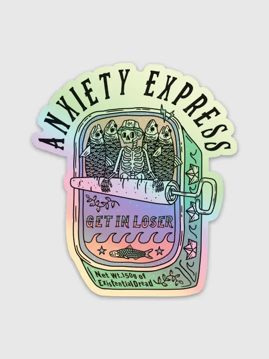 Anxiety Express Sticker